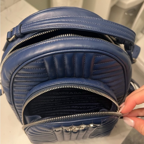 Prada dark blue backpack - Picture 3 of 4